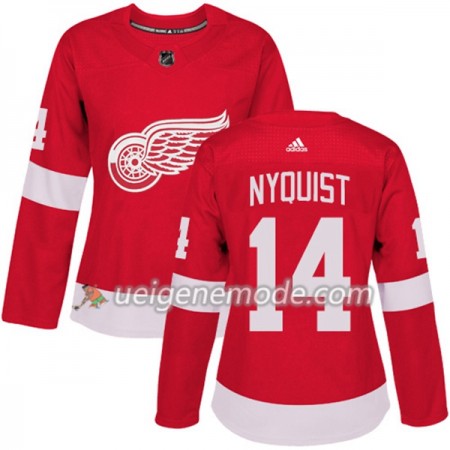 Dame Eishockey Detroit Red Wings Trikot Gustav Nyquist 14 Adidas 2017-2018 Rot Authentic